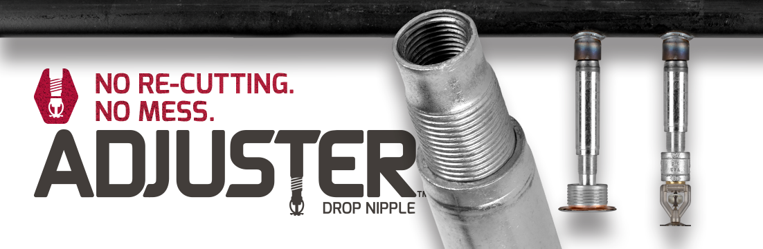 Aegis Adjuster Adjustable Drop Nipple for Wet or Dry Automatic Fire Sprinkler Systems
