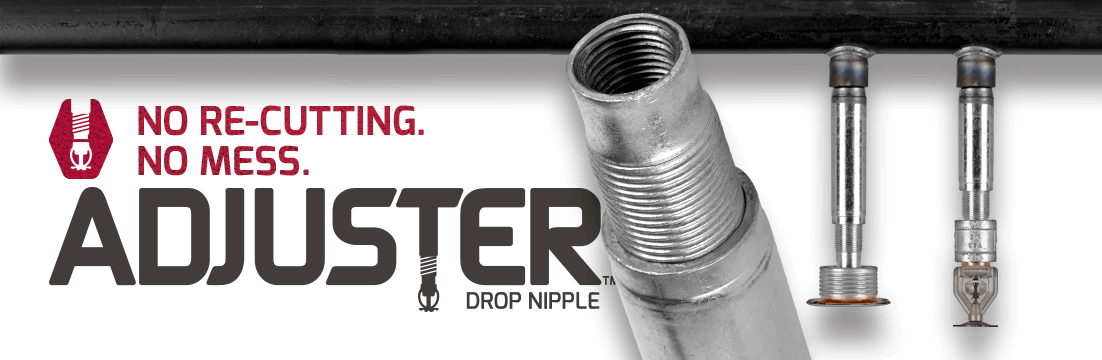 Aegis Adjuster Adjustable Drop Nipple for Wet or Dry Automatic Fire Sprinkler Systems